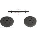 HANTLA KOMPOZYTOWA 16 KG ( 2X8 KG ) EB FIT EB FIT