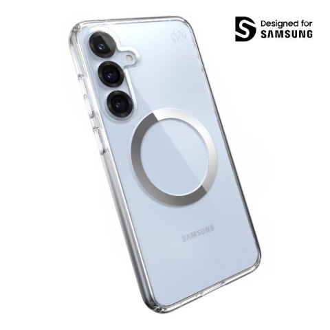 Speck Presidio Perfect-Clear Magnet - Etui Samsung Galaxy S25+ / S24+ MagSafe (Clear / Chrome Finish / Serene Silver) Speck Speck Presidio Perfect-Clear Magnet - Etui Samsung Galaxy S25+ / S24+ MagSafe (Clear / Chrome Finish / Serene Silver) Speck