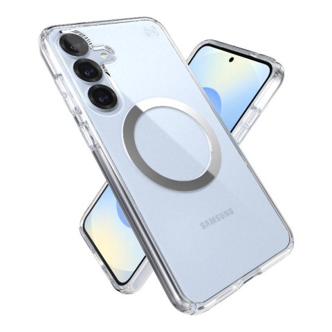 Speck Presidio Perfect-Clear Magnet - Etui Samsung Galaxy S25+ / S24+ MagSafe (Clear / Chrome Finish / Serene Silver) Speck Speck Presidio Perfect-Clear Magnet - Etui Samsung Galaxy S25+ / S24+ MagSafe (Clear / Chrome Finish / Serene Silver) Speck