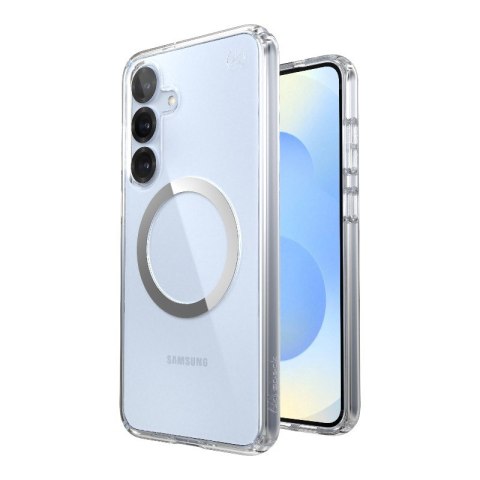 Speck Presidio Perfect-Clear Magnet - Etui Samsung Galaxy S25+ / S24+ MagSafe (Clear / Chrome Finish / Serene Silver) Speck Speck Presidio Perfect-Clear Magnet - Etui Samsung Galaxy S25+ / S24+ MagSafe (Clear / Chrome Finish / Serene Silver) Speck