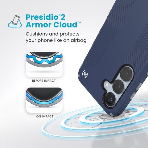 Speck Presidio2 Grip Magnet - Etui Samsung Galaxy S25 / 24 MagSafe (Coastal Blue/Dust Grey/White) Speck Speck Presidio2 Grip Magnet - Etui Samsung Galaxy S25 / 24 MagSafe (Coastal Blue/Dust Grey/White) Speck