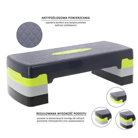 AS002 GREEN/GREY STEP DO AEROBIKU HMS HMS AS002 GREEN/GREY STEP DO AEROBIKU HMS HMS