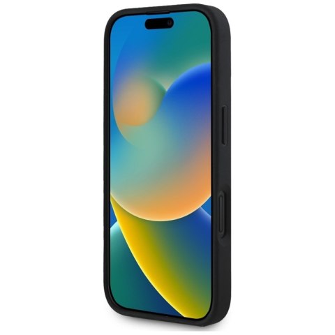 Guess Grained Big 4G Logo Small Classic Logo - Etui do iPhone 16 (czarny) Guess Guess Grained Big 4G Logo Small Classic Logo - Etui do iPhone 16 (czarny) Guess