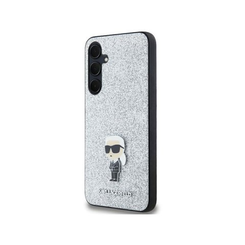 Karl Lagerfeld Fixed Glitter Ikonik Logo Metal Pin - Etui Samsung Galaxy A55 5G (srebrny) Karl Lagerfeld Karl Lagerfeld Fixed Glitter Ikonik Logo Metal Pin - Etui Samsung Galaxy A55 5G (srebrny) Karl Lagerfeld