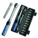 Klucz dynamometryczny rowerowy 2-24 Nm 1/4" zestaw nasadek 15 elementów E-hurtownia