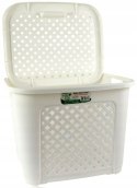 Kosz RATTAN 19L biały 28x36x28cm Katex
