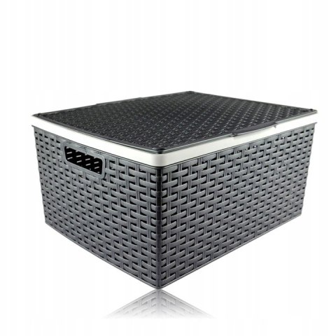 Koszyk z pokr. RATTAN 41X34X20 Katex Koszyk z pokr. RATTAN 41X34X20 Katex