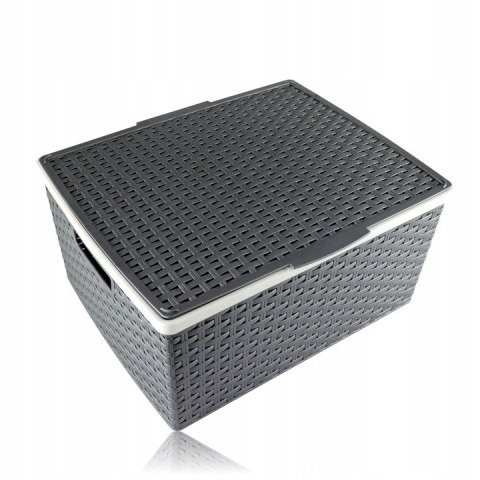 Koszyk z pokr. RATTAN 41X34X20 Katex Koszyk z pokr. RATTAN 41X34X20 Katex
