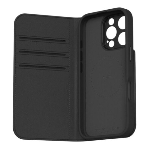 Moshi Overture MagSafe - Skórzane etui 3w1 z klapką iPhone 16 Pro (Charcoal Black) Moshi Moshi Overture MagSafe - Skórzane etui 3w1 z klapką iPhone 16 Pro (Charcoal Black) Moshi