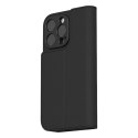 Moshi Overture MagSafe - Skórzane etui 3w1 z klapką iPhone 16 Pro Max (Charcoal Black) Moshi