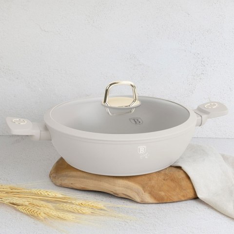 PŁASKI GARNEK TYTANOWY Z POKRYWĄ 28cm BERLINGER HAUS BH-8068 SAHARA BERLINGER HAUS PŁASKI GARNEK TYTANOWY Z POKRYWĄ 28cm BERLINGER HAUS BH-8068 SAHARA BERLINGER HAUS