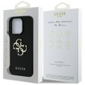 Guess Grained Big 4G Logo Small Classic Logo - Etui do iPhone 16 Pro Max (czarny) Guess