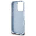 Guess Grained Big 4G Logo Small Classic Logo - Etui do iPhone 16 Pro Max (niebieski) Guess