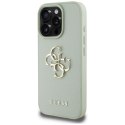 Guess Grained Big 4G Logo Small Classic Logo - Etui do iPhone 16 Pro Max (zielony) Guess