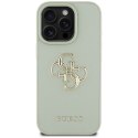 Guess Grained Big 4G Logo Small Classic Logo - Etui do iPhone 16 Pro Max (zielony) Guess