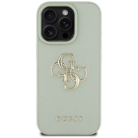 Guess Grained Big 4G Logo Small Classic Logo - Etui do iPhone 16 Pro Max (zielony) Guess Guess Grained Big 4G Logo Small Classic Logo - Etui do iPhone 16 Pro Max (zielony) Guess