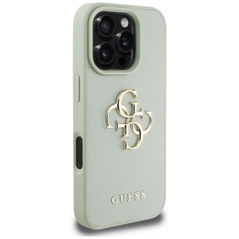 Guess Grained Big 4G Logo Small Classic Logo - Etui do iPhone 16 Pro Max (zielony) Guess Guess Grained Big 4G Logo Small Classic Logo - Etui do iPhone 16 Pro Max (zielony) Guess