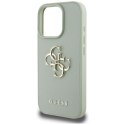 Guess Grained Big 4G Logo Small Classic Logo - Etui do iPhone 16 Pro Max (zielony) Guess