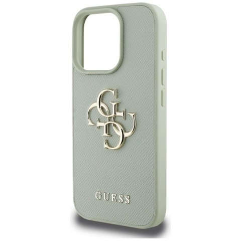Guess Grained Big 4G Logo Small Classic Logo - Etui do iPhone 16 Pro Max (zielony) Guess Guess Grained Big 4G Logo Small Classic Logo - Etui do iPhone 16 Pro Max (zielony) Guess