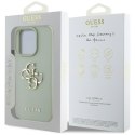 Guess Grained Big 4G Logo Small Classic Logo - Etui do iPhone 16 Pro Max (zielony) Guess