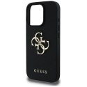 Guess Grained Big 4G Logo Small Classic Logo - Etui do iPhone 16 Pro (czarny) Guess