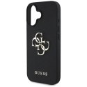 Guess Grained Big 4G Logo Small Classic Logo - Etui do iPhone 16 (czarny) Guess