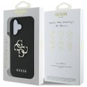 Guess Grained Big 4G Logo Small Classic Logo - Etui do iPhone 16 (czarny) Guess