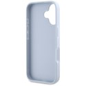 Guess Grained Big 4G Logo Small Classic Logo - Etui do iPhone 16 (niebieski) Guess