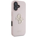 Guess Grained Big 4G Logo Small Classic Logo - Etui do iPhone 16 (różowy) Guess