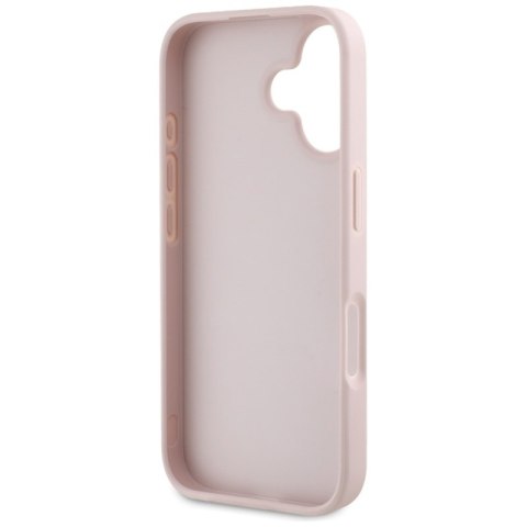 Guess Grained Big 4G Logo Small Classic Logo - Etui do iPhone 16 (różowy) Guess Guess Grained Big 4G Logo Small Classic Logo - Etui do iPhone 16 (różowy) Guess