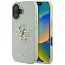 Guess Grained Big 4G Logo Small Classic Logo - Etui do iPhone 16 (zielony) Guess