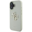 Guess Grained Big 4G Logo Small Classic Logo - Etui do iPhone 16 (zielony) Guess