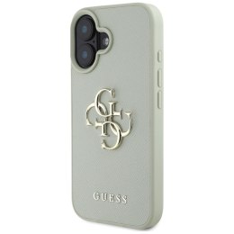 Guess Grained Big 4G Logo Small Classic Logo - Etui do iPhone 16 (zielony) Guess