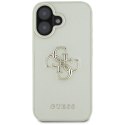 Guess Grained Big 4G Logo Small Classic Logo - Etui do iPhone 16 (zielony) Guess