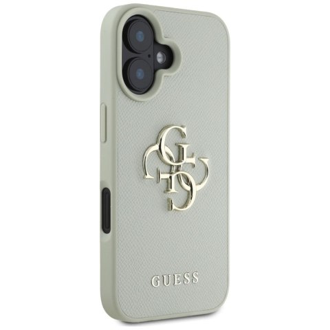 Guess Grained Big 4G Logo Small Classic Logo - Etui do iPhone 16 (zielony) Guess Guess Grained Big 4G Logo Small Classic Logo - Etui do iPhone 16 (zielony) Guess