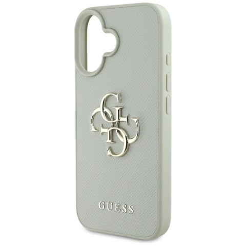 Guess Grained Big 4G Logo Small Classic Logo - Etui do iPhone 16 (zielony) Guess Guess Grained Big 4G Logo Small Classic Logo - Etui do iPhone 16 (zielony) Guess
