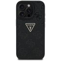 Guess Hot Stamp 4G Pattern Triangle Metal Logo - Etui do iPhone 16 Pro (czarny) Guess