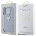Guess Hot Stamp 4G Pattern Triangle Metal Logo - Etui do iPhone 16 Pro (fioletowy) Guess