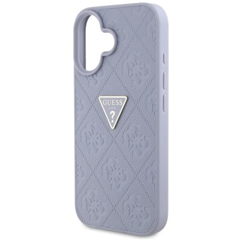 Guess Hot Stamp 4G Pattern Triangle Metal Logo - Etui do iPhone 16 (fioletowy) Guess Guess Hot Stamp 4G Pattern Triangle Metal Logo - Etui do iPhone 16 (fioletowy) Guess