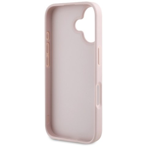 Guess Hot Stamp 4G Pattern Triangle Metal Logo - Etui do iPhone 16 (różowy) Guess Guess Hot Stamp 4G Pattern Triangle Metal Logo - Etui do iPhone 16 (różowy) Guess