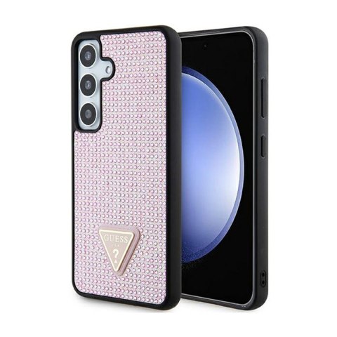 Guess Rhinestone Triangle - Etui Samsung Galaxy S24 (różowy) Guess Guess Rhinestone Triangle - Etui Samsung Galaxy S24 (różowy) Guess