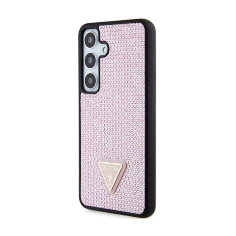 Guess Rhinestone Triangle - Etui Samsung Galaxy S24 (różowy) Guess Guess Rhinestone Triangle - Etui Samsung Galaxy S24 (różowy) Guess