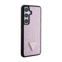 Guess Rhinestone Triangle - Etui Samsung Galaxy S24 (różowy) Guess
