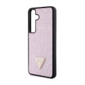 Guess Rhinestone Triangle - Etui Samsung Galaxy S24 (różowy) Guess