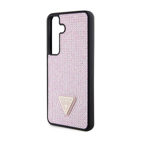 Guess Rhinestone Triangle - Etui Samsung Galaxy S24 (różowy) Guess Guess Rhinestone Triangle - Etui Samsung Galaxy S24 (różowy) Guess