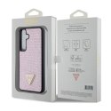 Guess Rhinestone Triangle - Etui Samsung Galaxy S24 (różowy) Guess