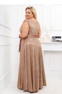 Sukienka Model Amanda Lux 02024. Dark Gold - With You