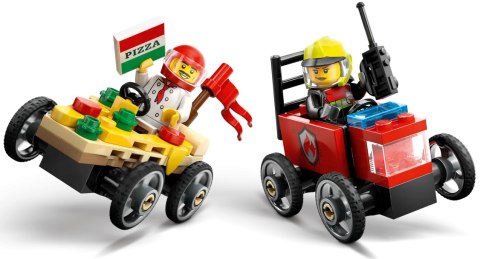 60458 - LEGO City - Zestaw wyścigówek: pizza kontra wóz strażacki LEGO 60458 - LEGO City - Zestaw wyścigówek: pizza kontra wóz strażacki LEGO