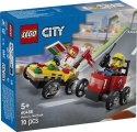 60458 - LEGO City - Zestaw wyścigówek: pizza kontra wóz strażacki LEGO