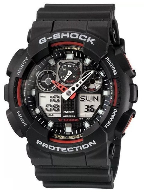 Casio ZEGAREK MĘSKI CASIO G-SHOCK GA-100-1A4ER (zd135c)